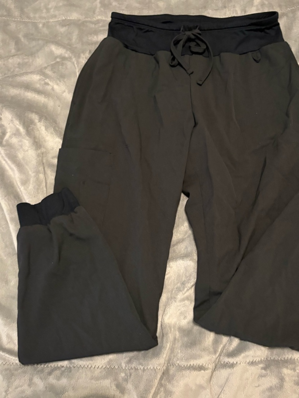 Cuddl Duds Men’s Black Drawstring Joggers